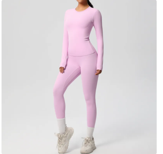 Ardoise · HZ AC-04 — long-sleeve seamless set