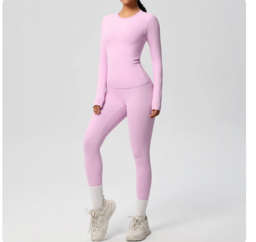 Ardoise · HZ AC-04 — long-sleeve seamless set