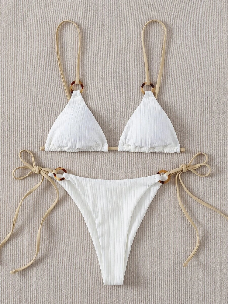 Comporta · HZ SW-79 — Ring-Detail Thong Set
