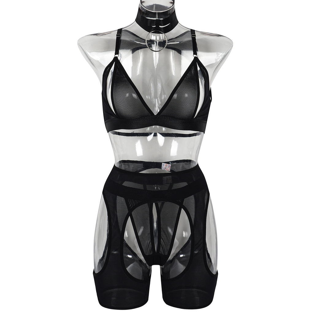 Belle · HZ IN-37 — sheer lace lingerie set