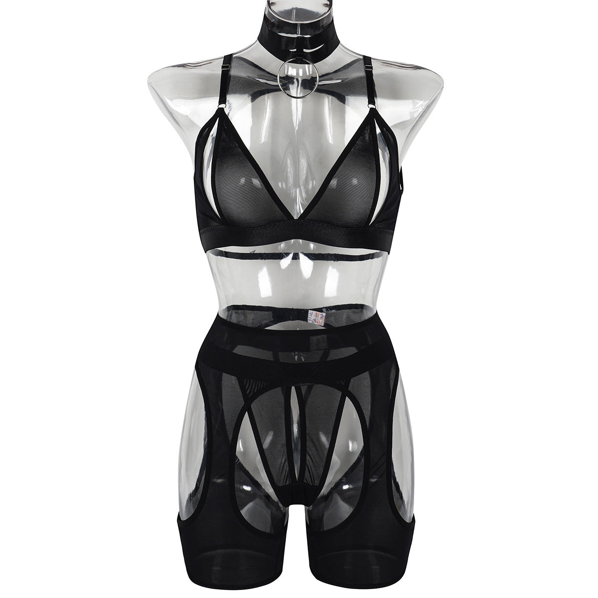 Belle · HZ IN-37 — sheer lace lingerie set