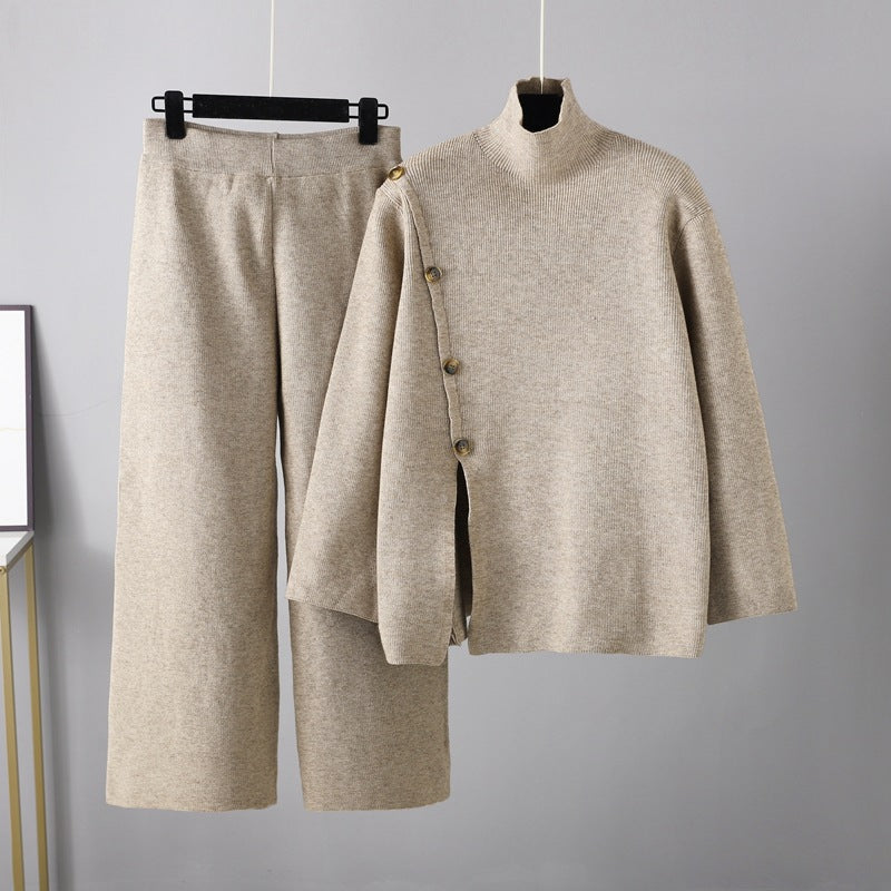 Nuage · HZ BD-13 — turtleneck knit lounge set