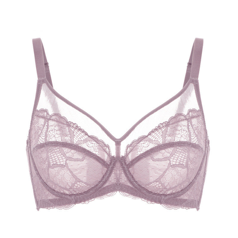 Aria · HZ IX-10 — sheer lace minimiser bra