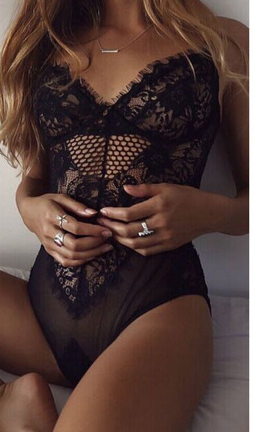 Fleur · HZ IB-26 — Lace Bodysuit