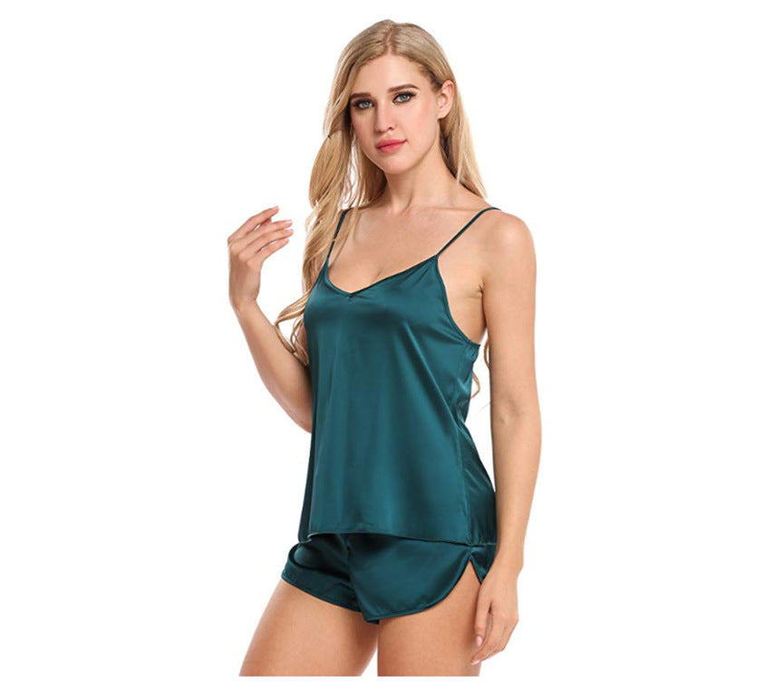 Rouge · HZ IN-41 — satin camisole & shorts set