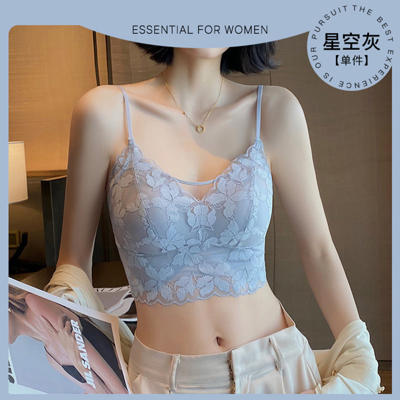Satin · HZ IN-18 — padded lace bralette