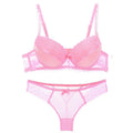 Pivoine · HZ IN-337 — striped lace bra & brief set
