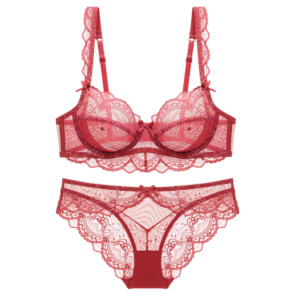 Vesper · HZ IN-08 — ultra-thin sheer lace set