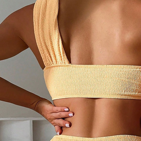 Riva · HZ SW-74 — one-shoulder high-waist set