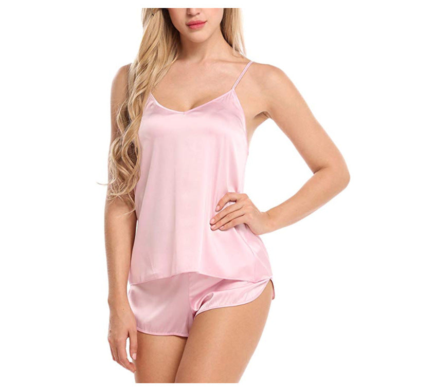 Rouge · HZ IN-41 — satin camisole & shorts set