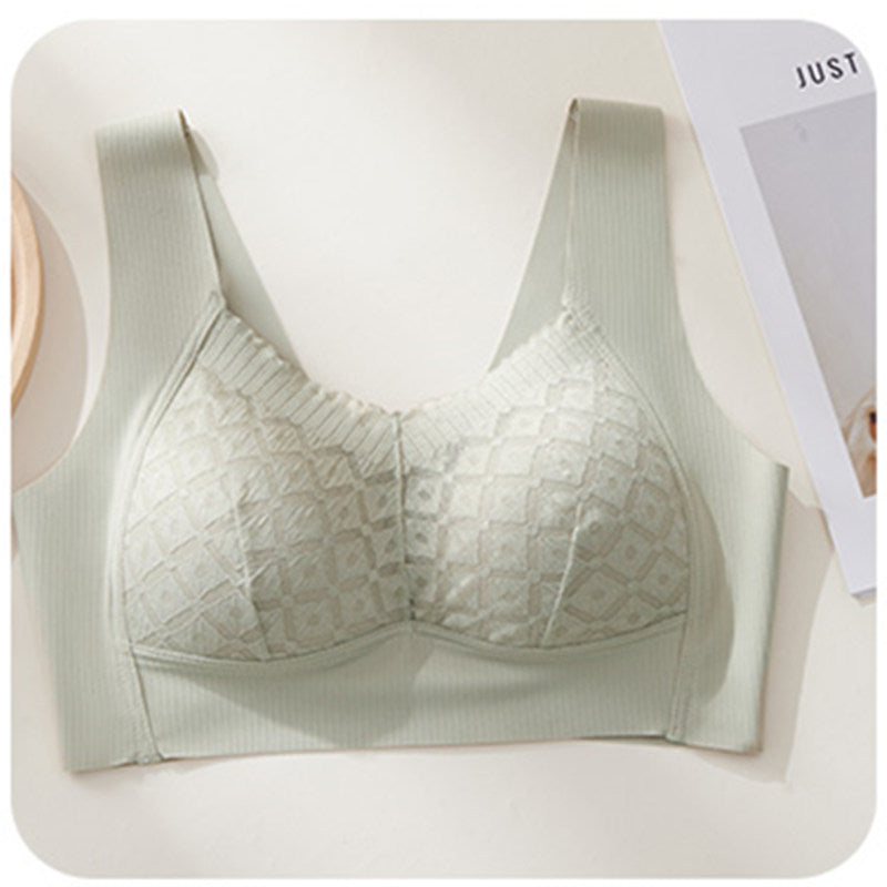 Aurore · HZ IX-14 — French lace wireless plunge bra