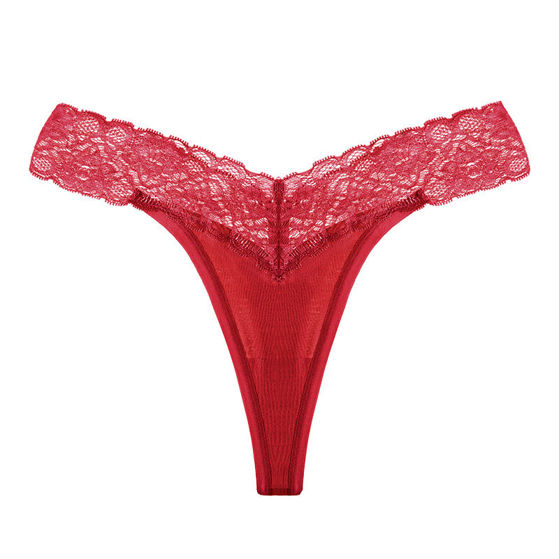 Rouge · HZ IB-01 — Low-Rise Lace Thong