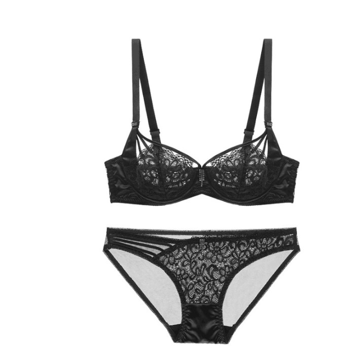 Rouge · HZ IN-01 — French lace bra & brief set