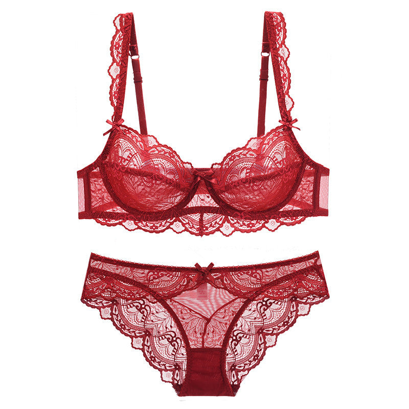 Belle · HZ IN-09 — French sheer lace set