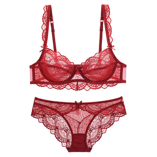Belle · HZ IN-09 — French sheer lace set