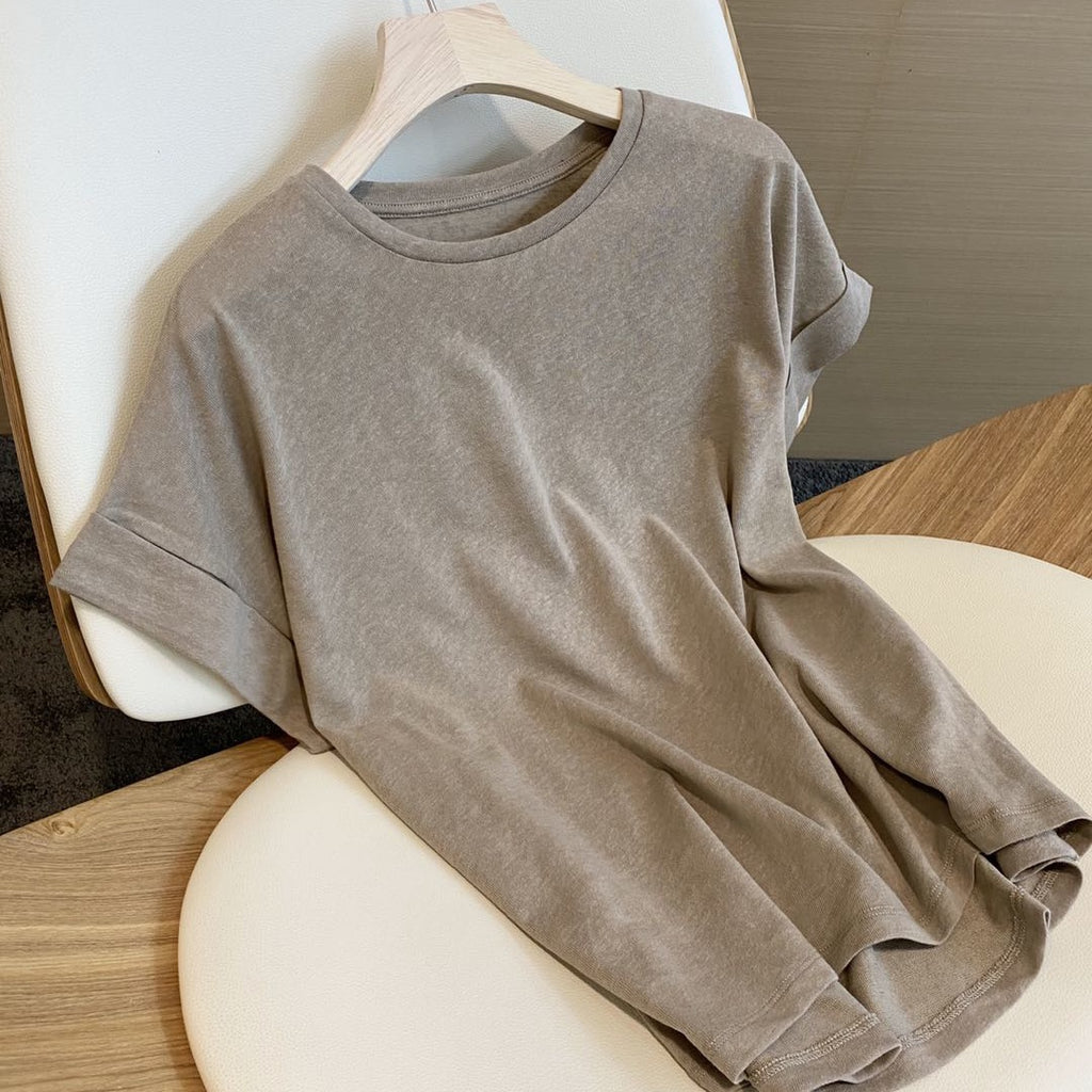 Dune · HZ TP-02 — cotton-linen crew tee