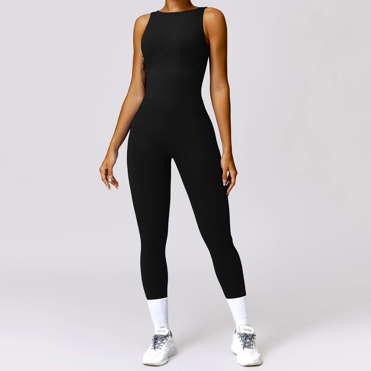 Nuque · HZ AC-41 — open-back sculpt jumpsuit