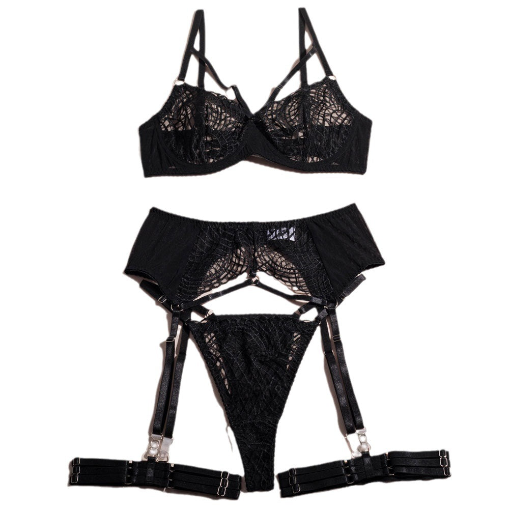 Anaïs · HZ IN-145 — Embroidered Underwire Lace Set