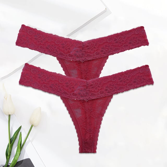 Noir · HZ IB-02 — Lace Thong