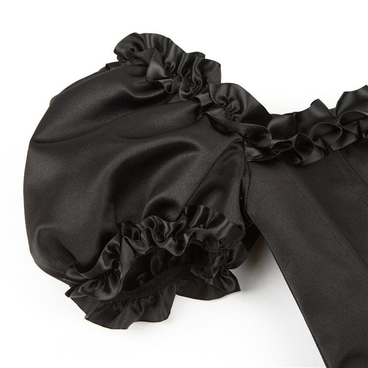 Astra · HZ IX-23 — lace-trim corset top