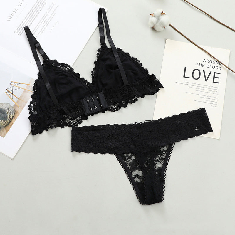 Opale · HZ IN-335 — wire-free lace bra & brief set