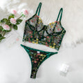 Grace · HZ IN-35 — floral-embroidered lace set