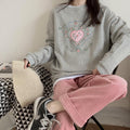 Ombre · HZ BD-15 — brushed knit sweater & wide-leg lounge set