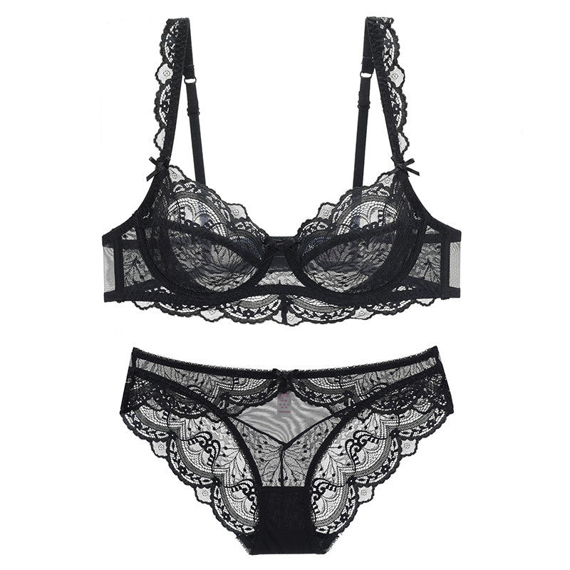 Belle · HZ IN-09 — French sheer lace set