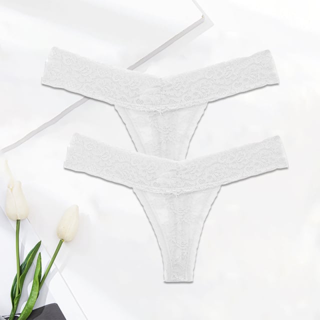 Noir · HZ IB-02 — Lace Thong