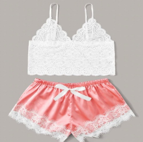 Sylvie · HZ IN-205 — sheer lace set