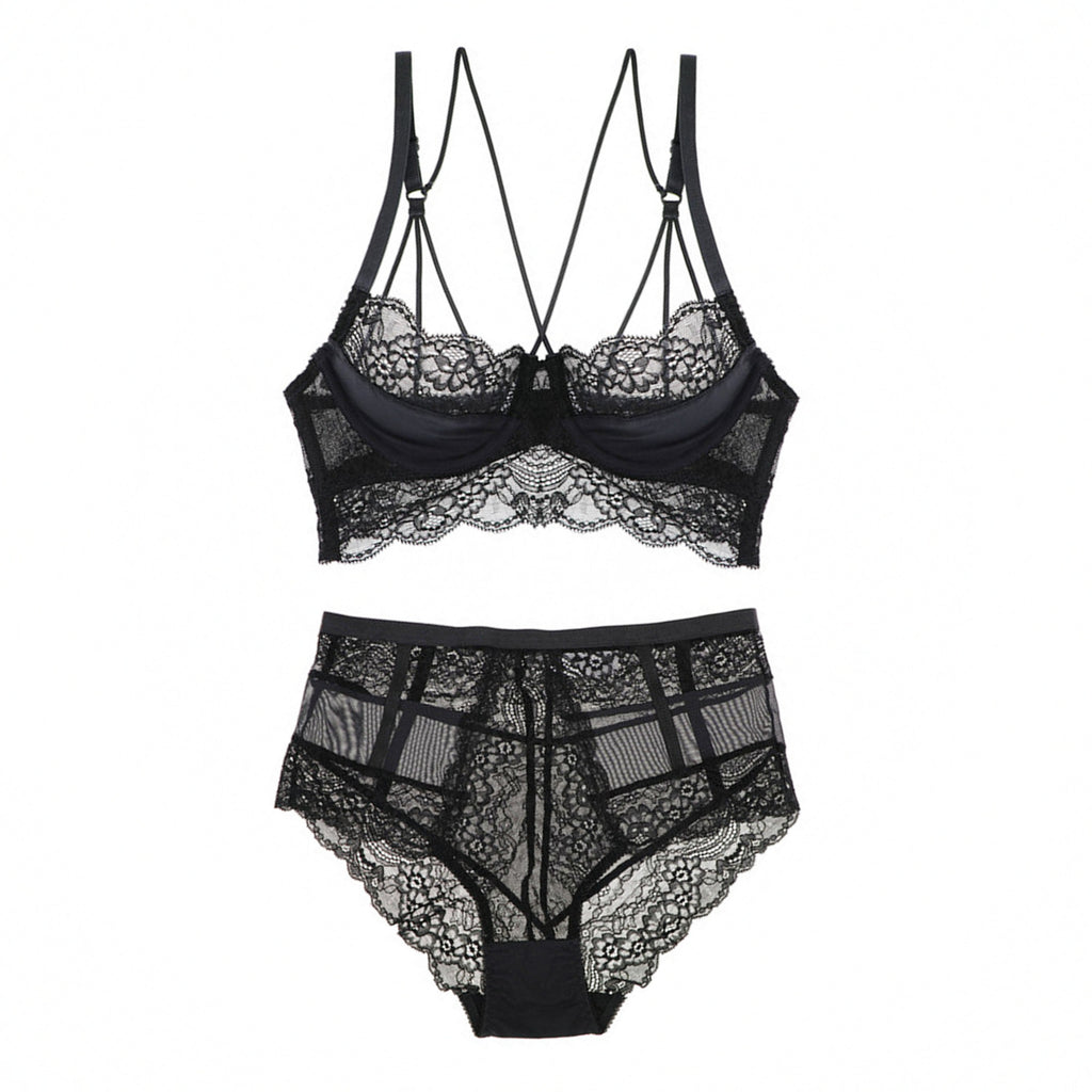 Séraphine · HZ IN-131 — High-Waist Lace Set