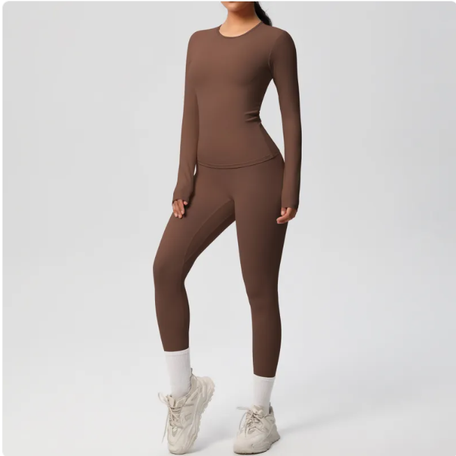 Ardoise · HZ AC-04 — long-sleeve seamless set