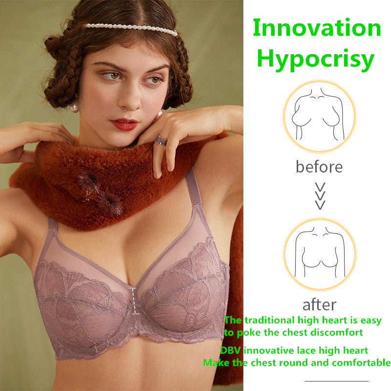 Aria · HZ IX-10 — sheer lace minimiser bra