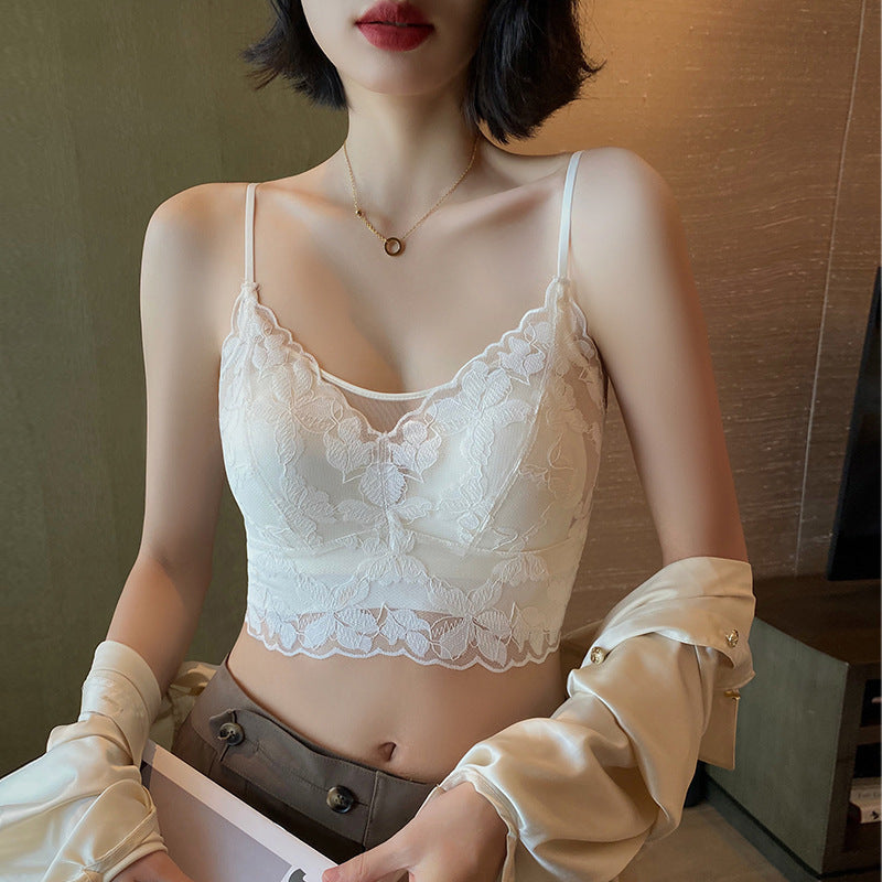 Satin · HZ IN-18 — padded lace bralette