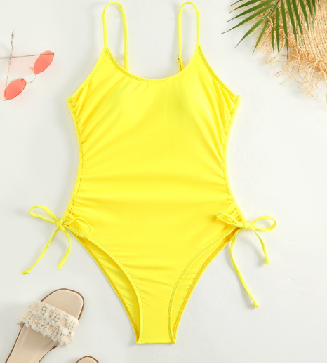Mira · HZ SX-05 — halter lace-up monokini
