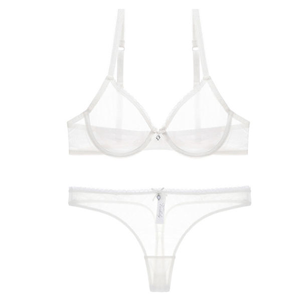 Grace · HZ IN-07 — T-back lace bra & brief set