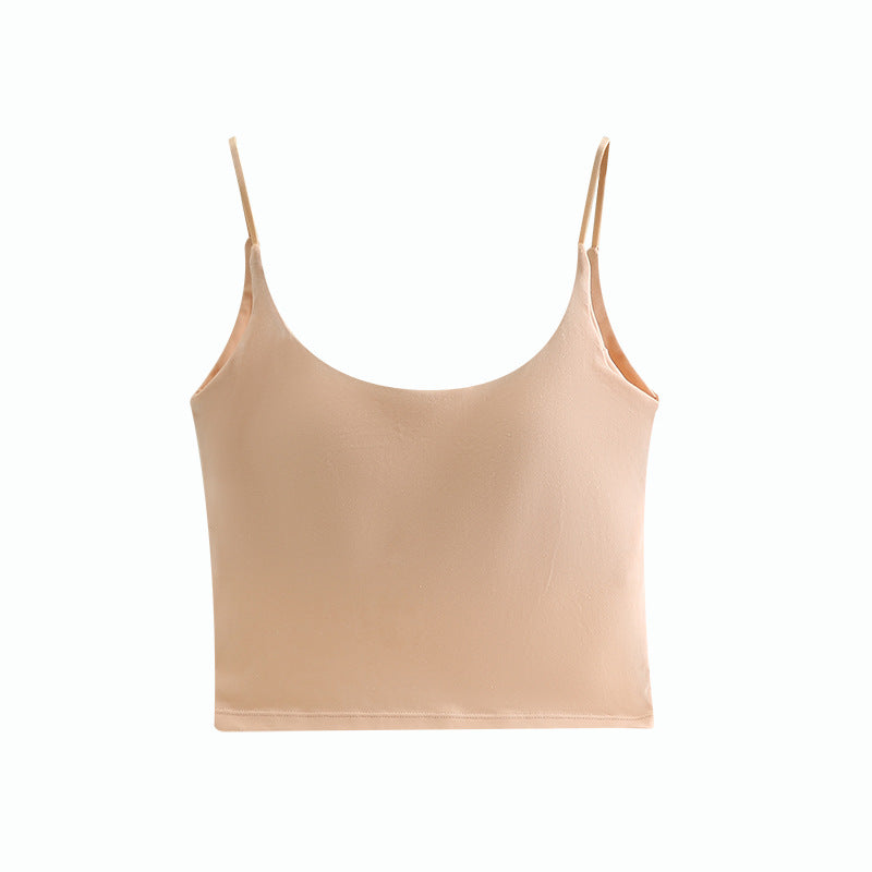 Neve · HZ IX-34 — cotton seamless camisole with built-in bra