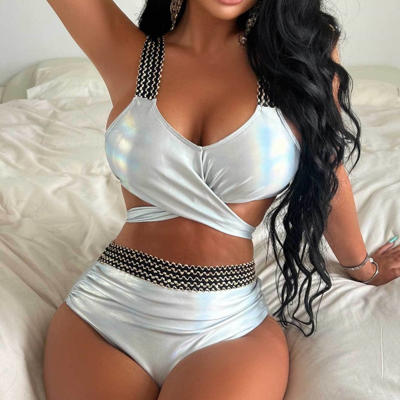 Vela · HZ SW-40 — Metallic High-Waist