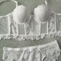 Rosée · HZ IN-340 — French lace half-cup set