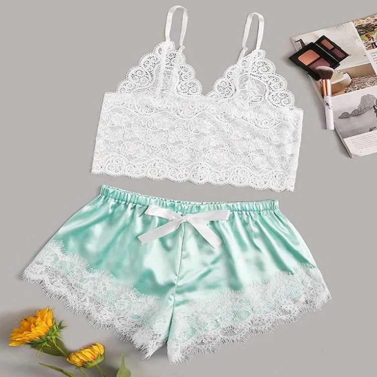 Sylvie · HZ IN-205 — sheer lace set