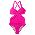 Talia · HZ SX-06 — halter cut-out monokini