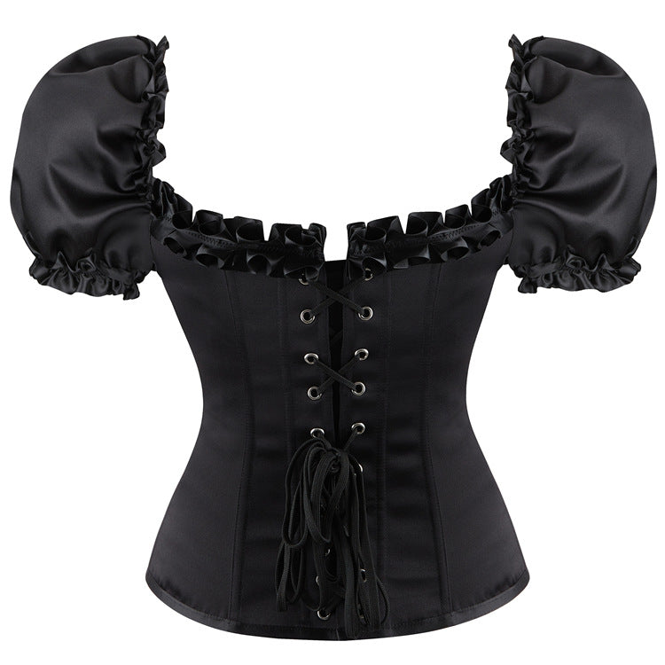 Astra · HZ IX-23 — lace-trim corset top