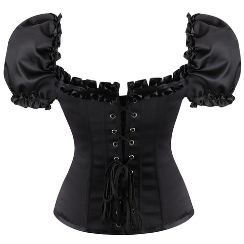 Astra · HZ IX-23 — lace-trim corset top