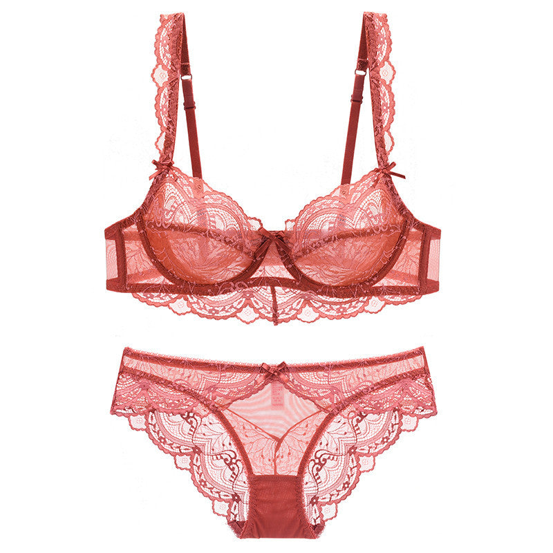 Belle · HZ IN-09 — French sheer lace set