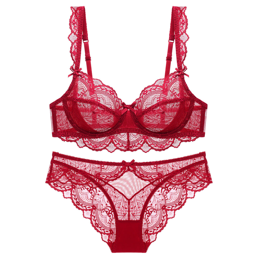 Vesper · HZ IN-08 — ultra-thin sheer lace set
