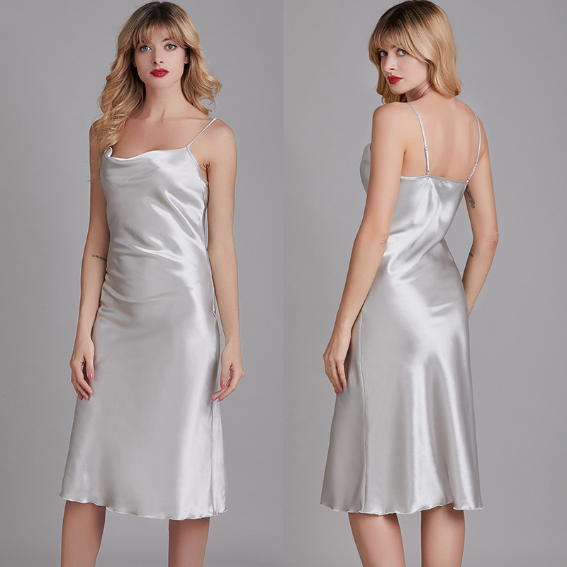Capri · HZ SD-05 — cowl-neck satin slip