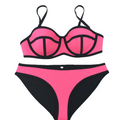 Marbella · HZ SW-110 — neoprene-panel bikini set