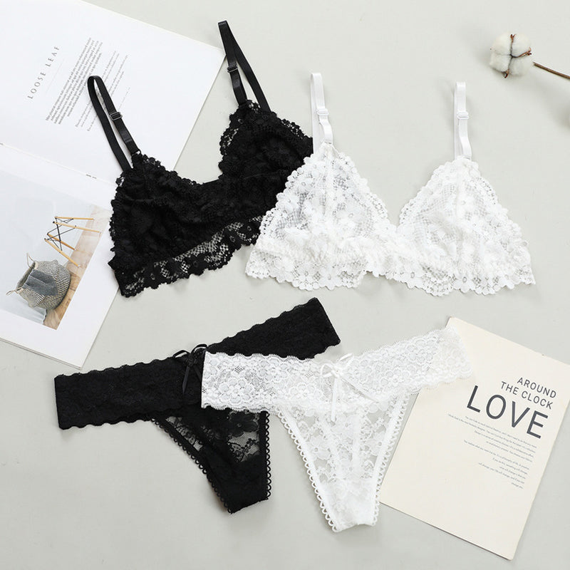 Opale · HZ IN-335 — wire-free lace bra & brief set