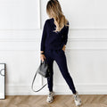 Flanelle · HZ BD-20 — turtleneck knit sweater & wide-leg lounge set