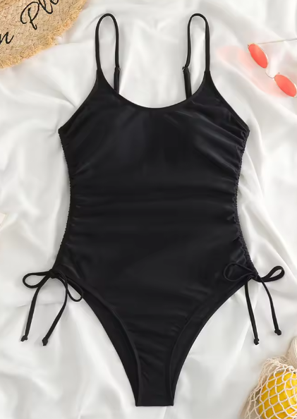 Mira · HZ SX-05 — halter lace-up monokini